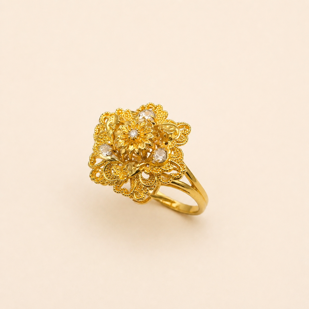 Golden Bloom Ring
