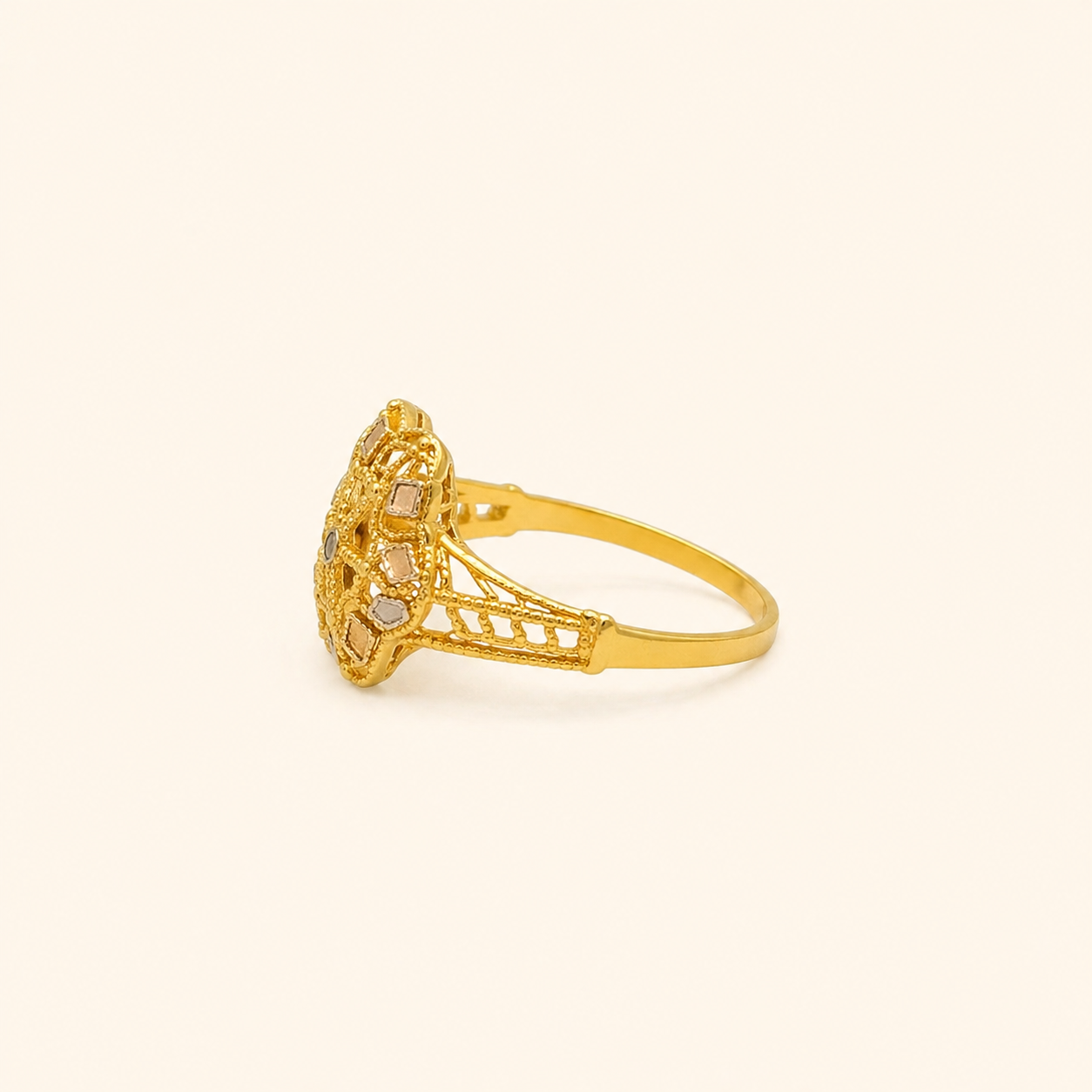 Golden Star Bloom Ring