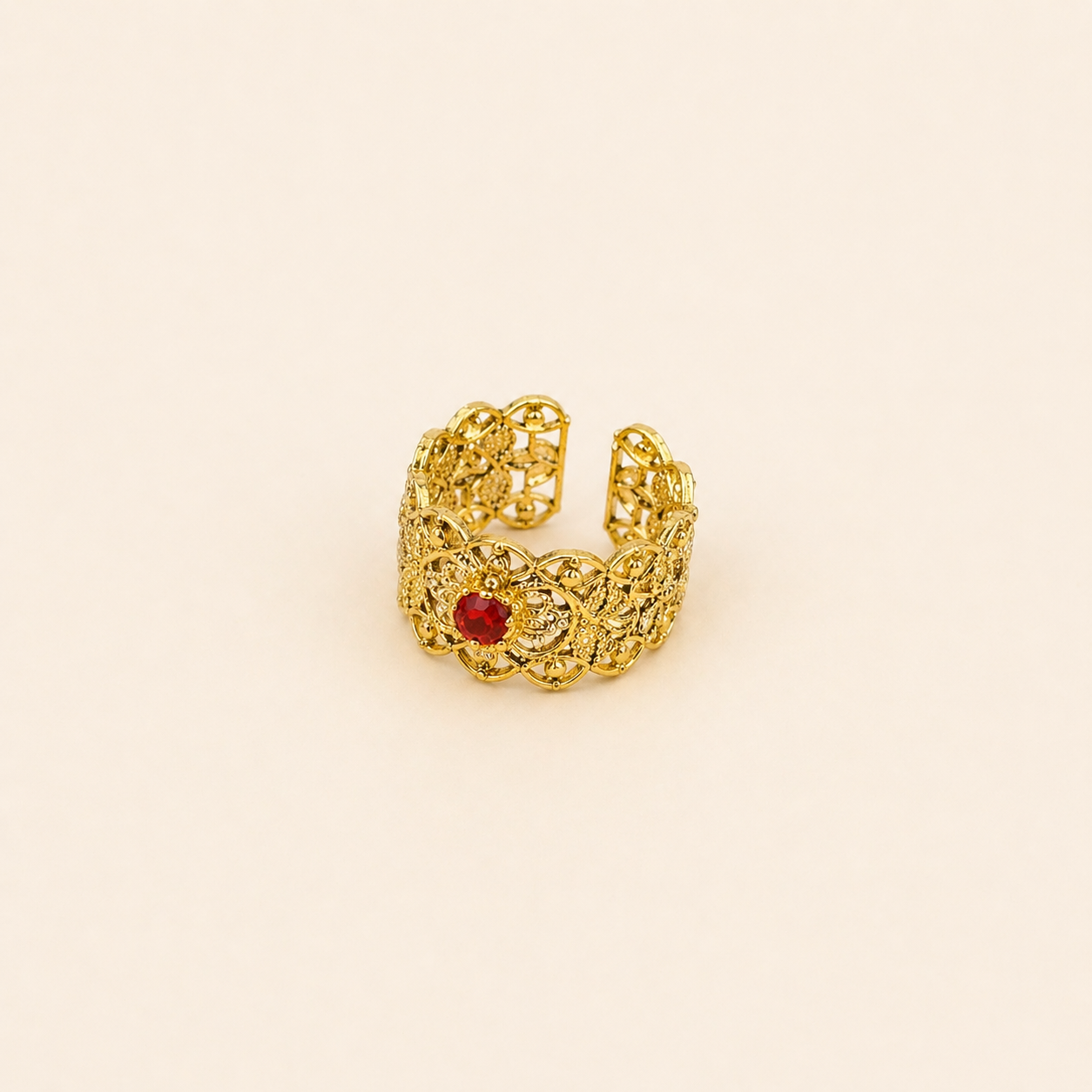 Ruby Crown Ring