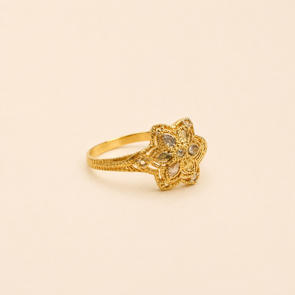 Golden Petal Ring