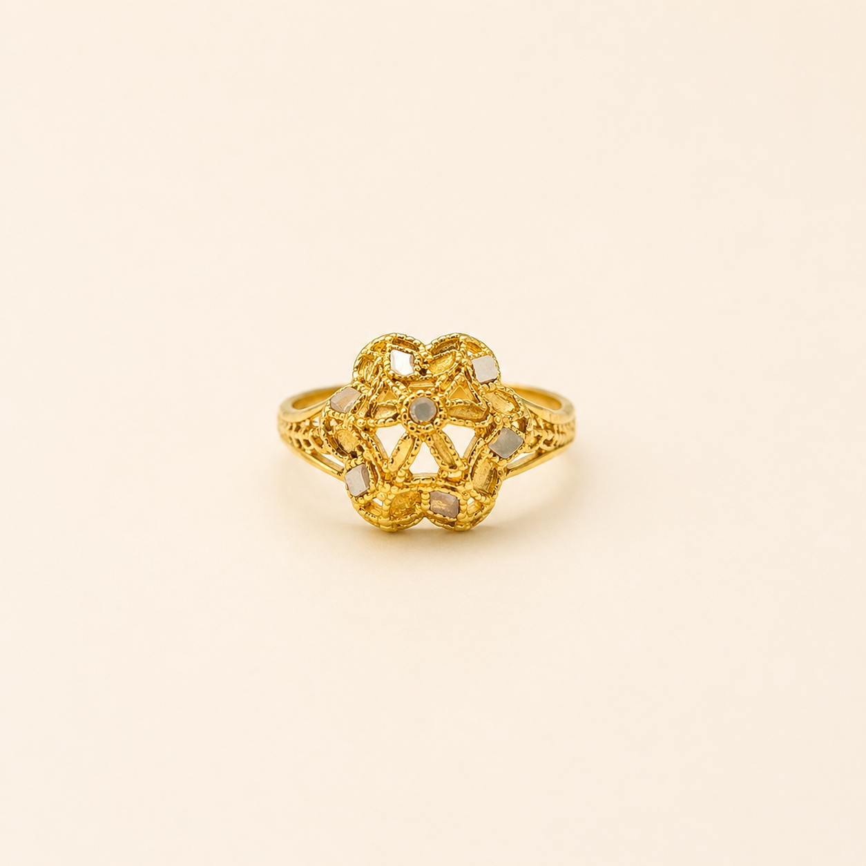 Golden Star Bloom Ring