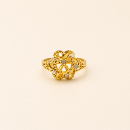 Golden Star Bloom Ring