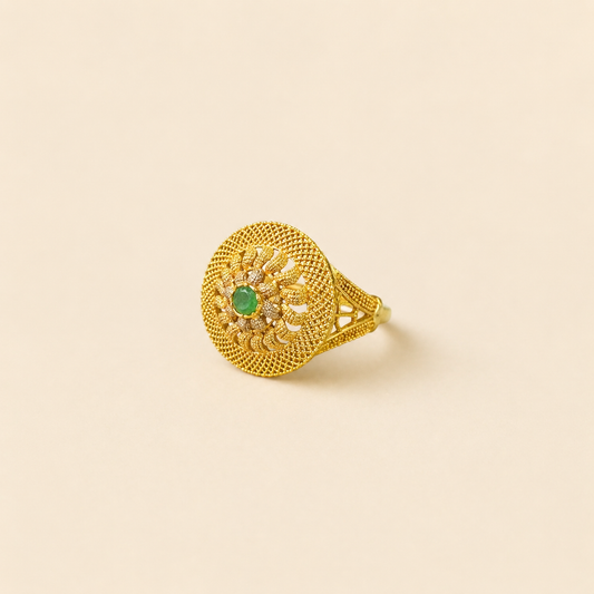 Emerald Sun Ring