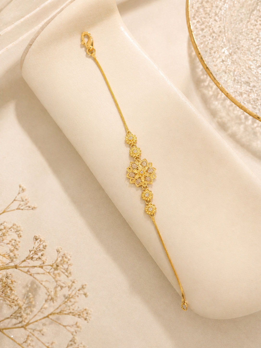 Golden Sunflower Glow Bracelet