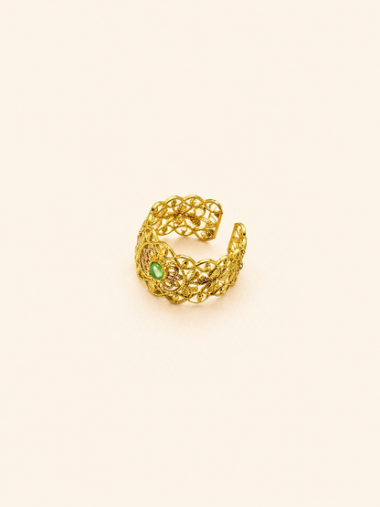 Emerald Crown Ring