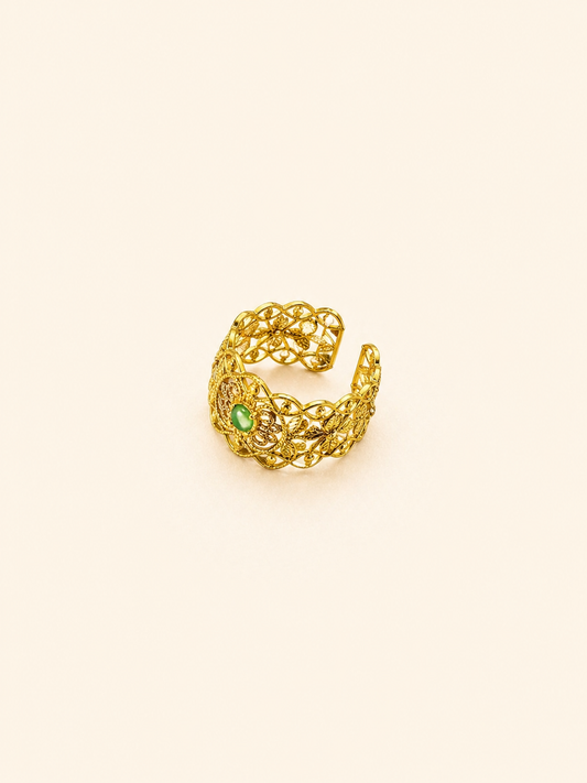 Emerald Crown Ring