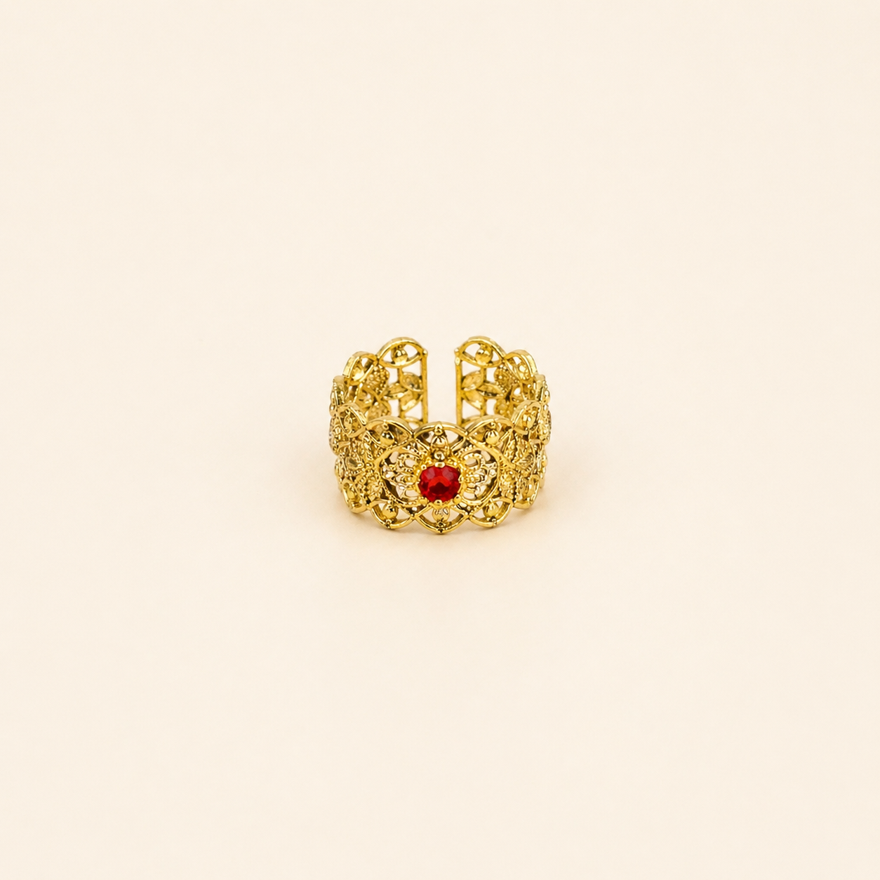Ruby Crown Ring