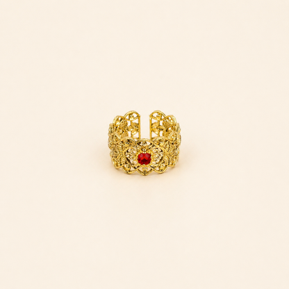 Ruby Crown Ring