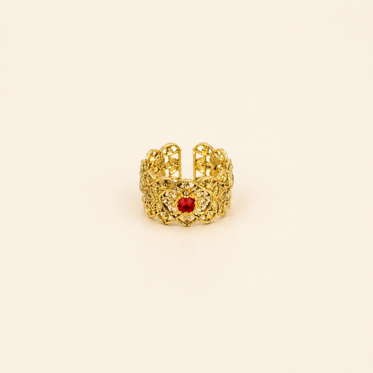 Ruby Crown Ring