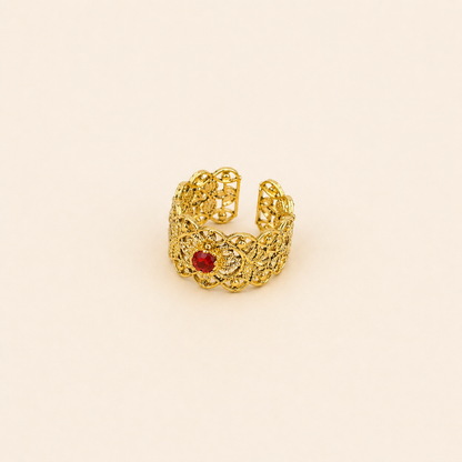 Ruby Crown Ring