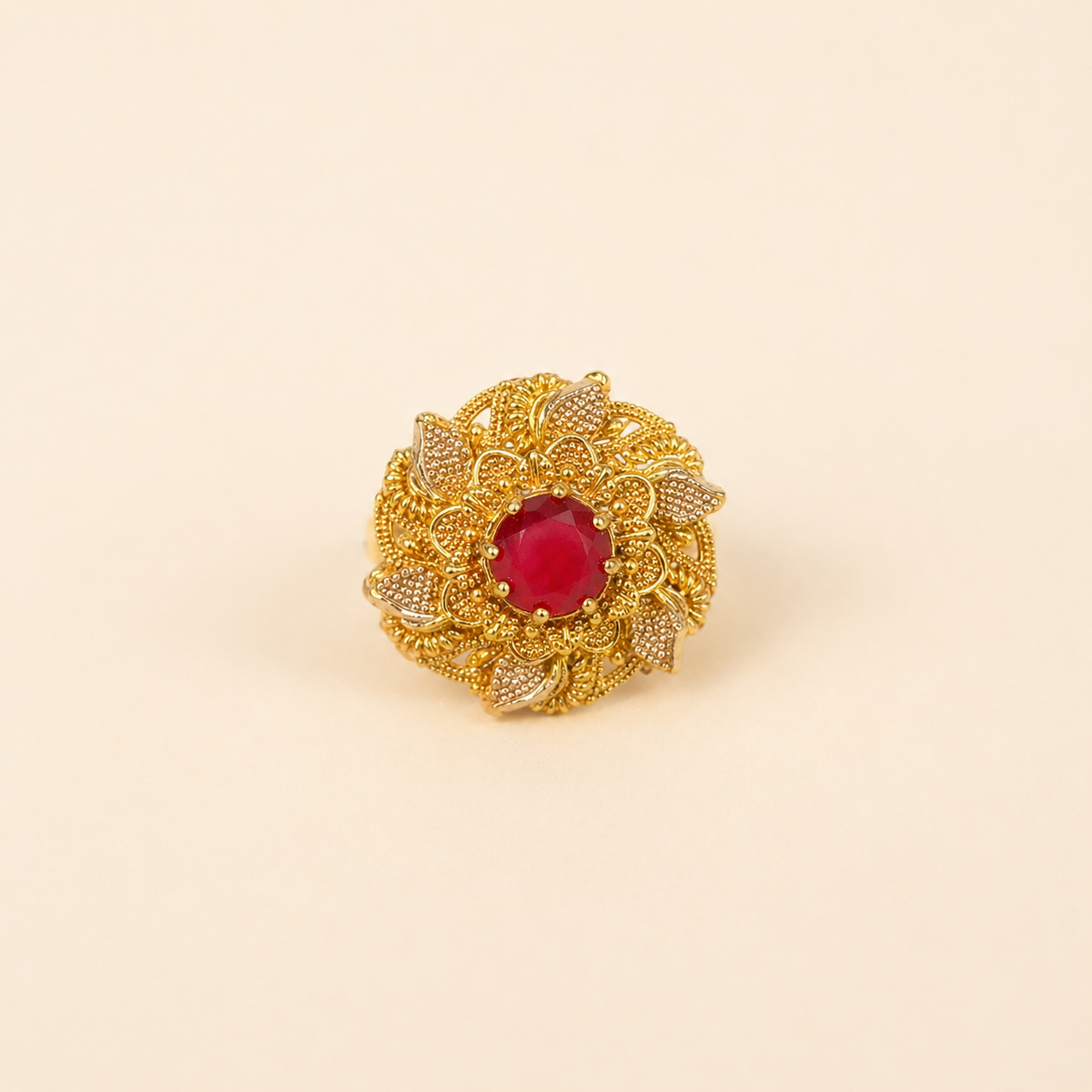 Ruby Bloom Ring