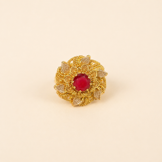 Ruby Bloom Ring