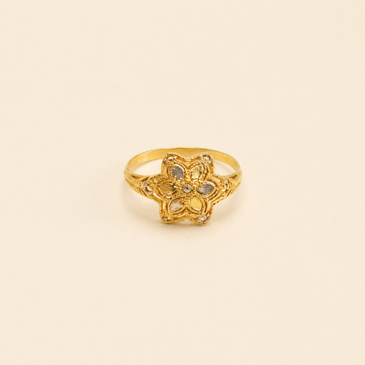 Golden Petal Ring